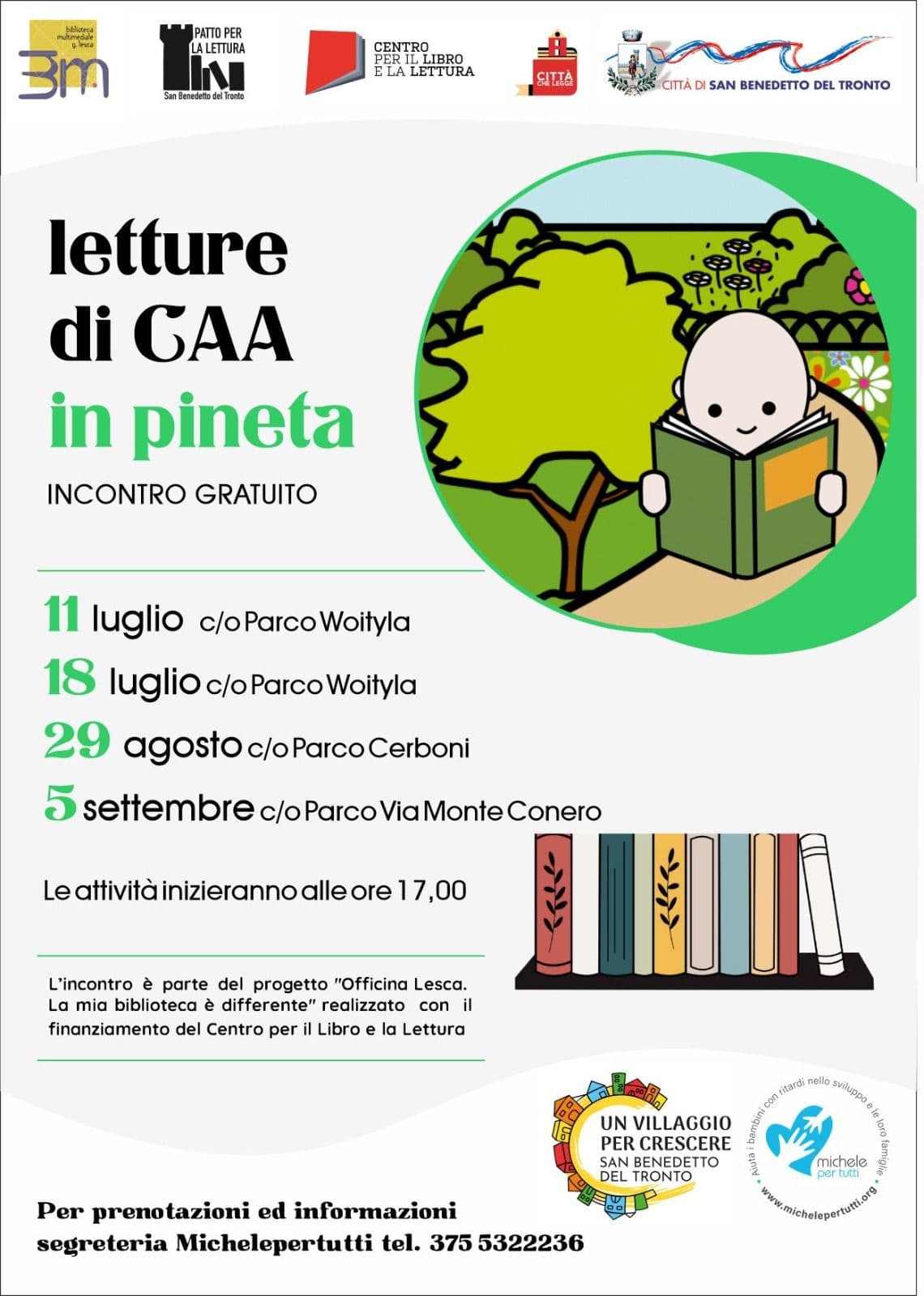 San Benedetto Al Via Lettura In Pineta Con La Biblioteca Lesca E