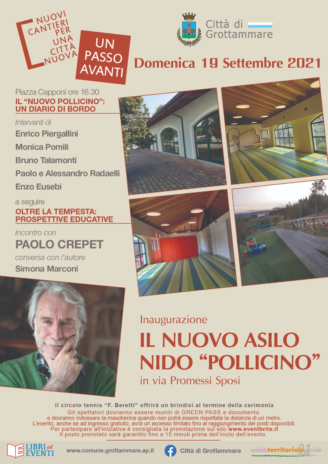 Paolo Crepet all'inaugurazione del nuovo “Pollicino” di Grottammare  domenica 19 settembre - Riviera Oggi