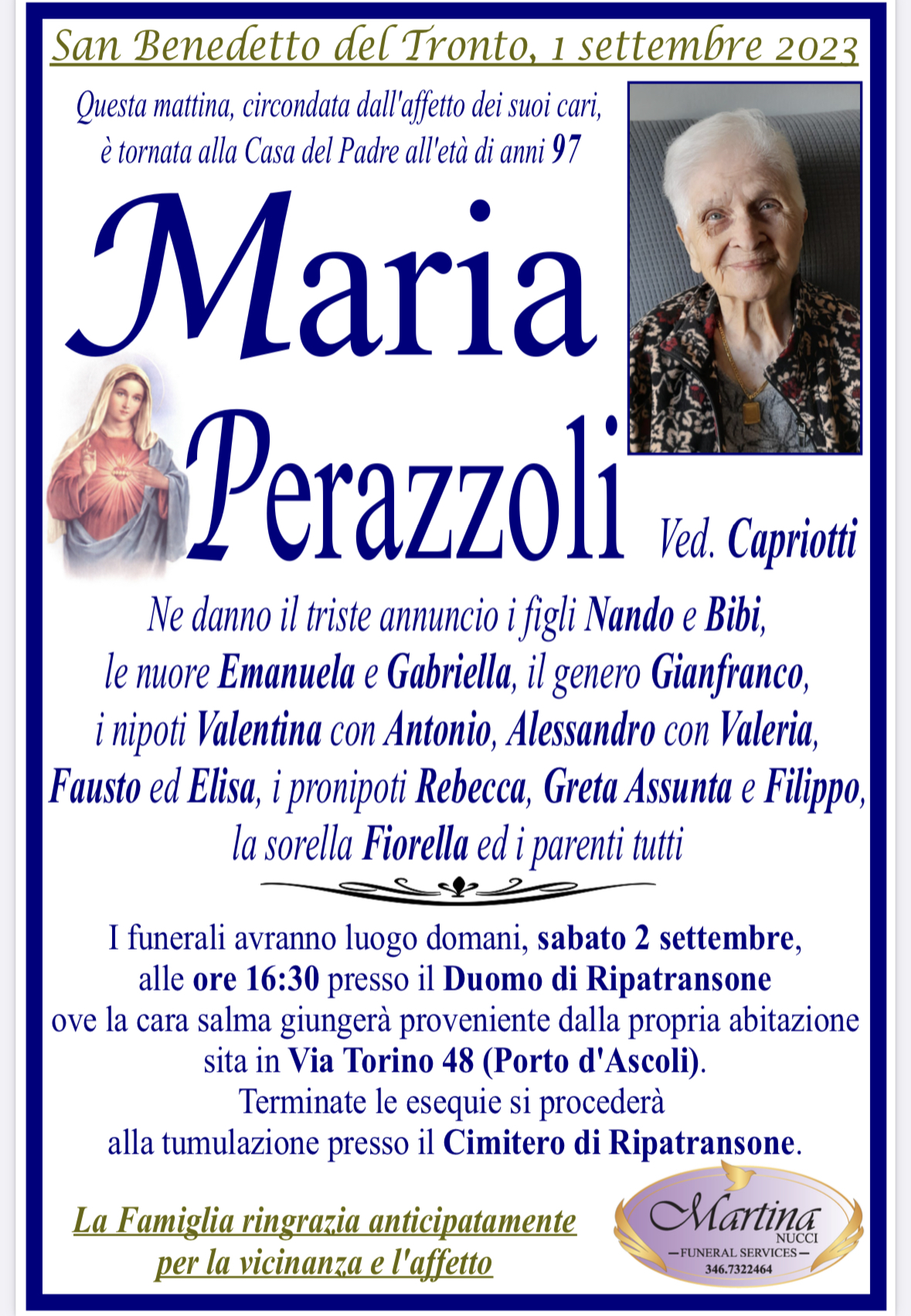 Maria Perazzoli - Riviera Oggi