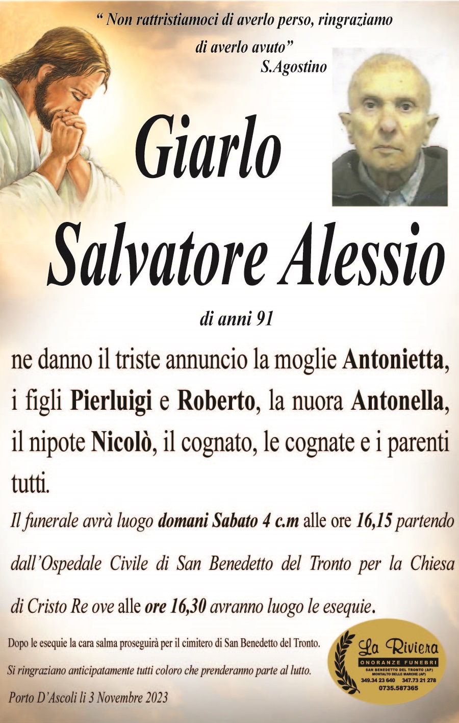 Giarlo Salvatore Alessio - Riviera Oggi